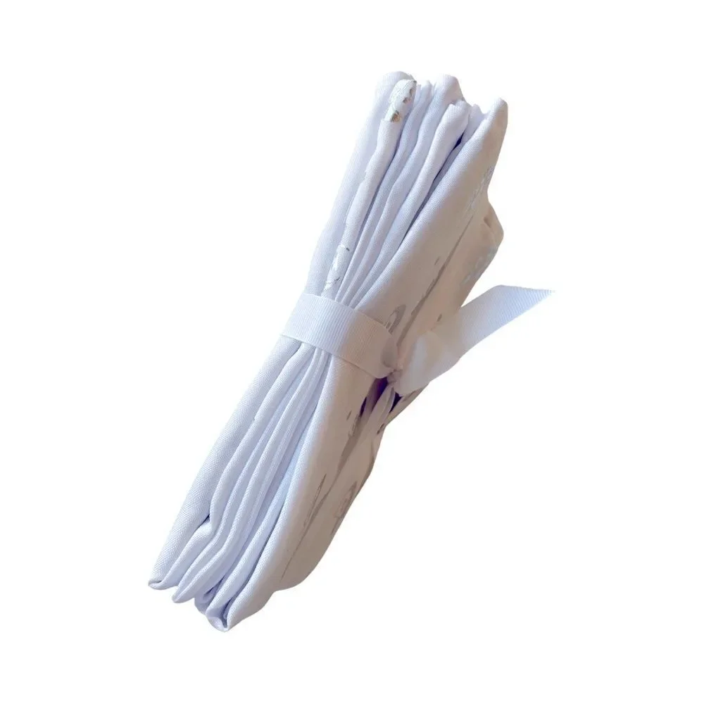 Colorfit Dreidel Shine HANUKKAH NAPKINS Holiday White & Silver NWT